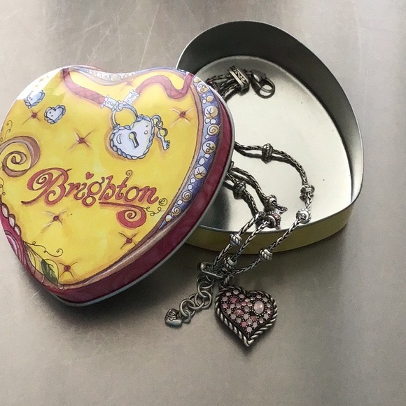 Brighton, BREAST CANCER SURVIVOR Silver bracelet includes storage tin, like new. - Picture 3 of 5